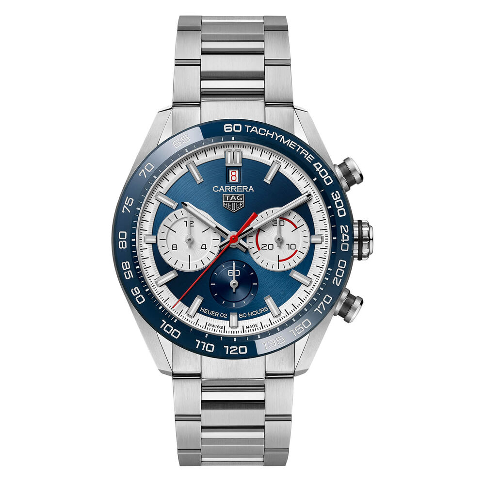 TAG Heuer Carrera 44mm Limited Edition 1860 Ceramic Bezel Steel Case Watch image number 0