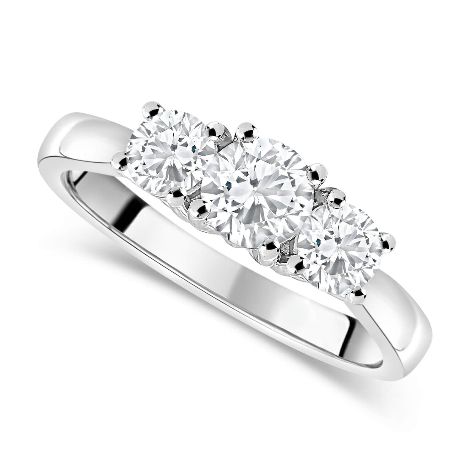 18ct white gold diamond bridal 2 ring set sales 1.00 ct