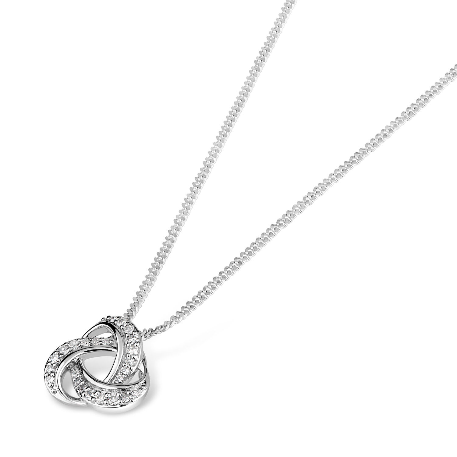 Diamond knot pendant hot sale