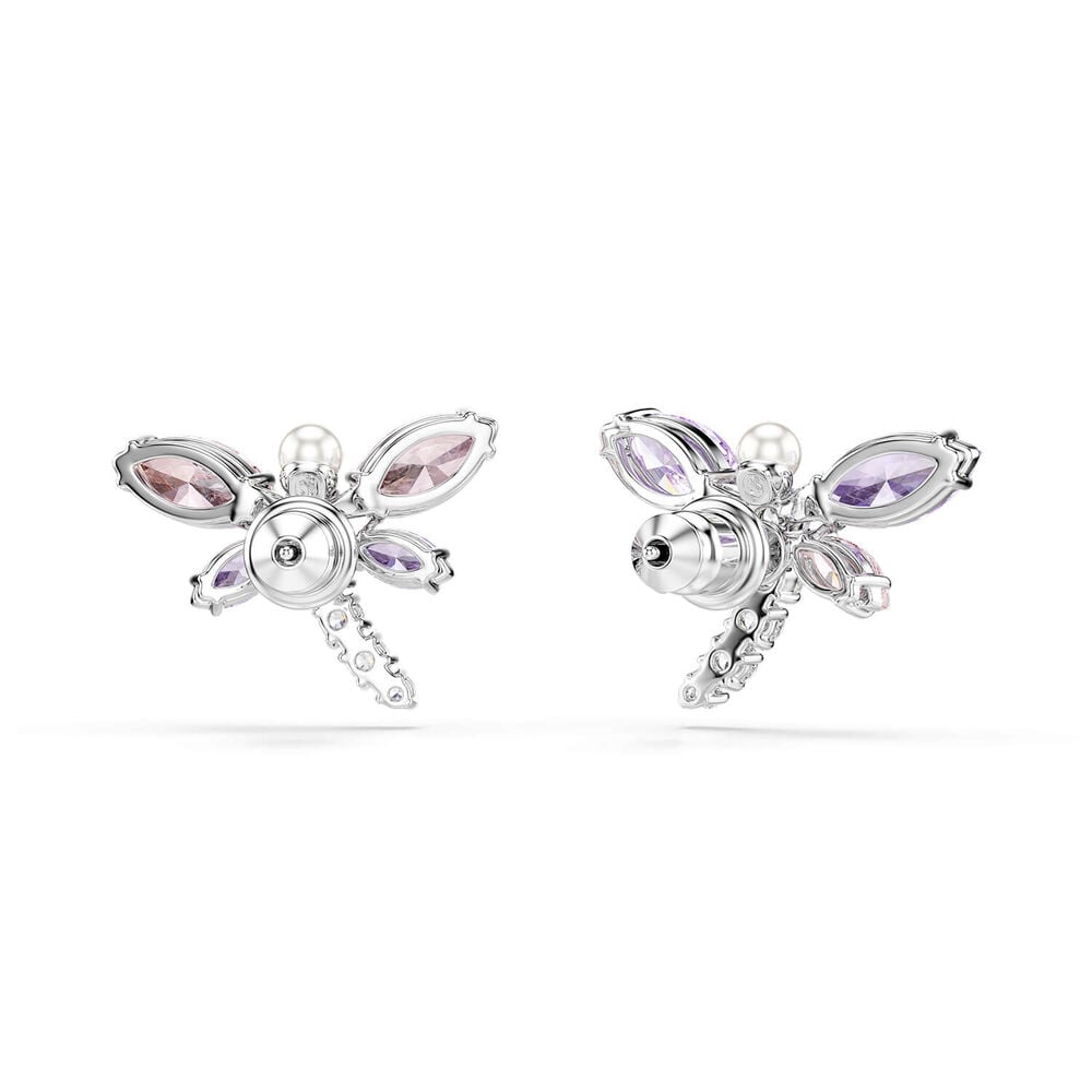 Swarovski x Ariana Grande Multicoloured Crystals & Cubic Zirconia Dragonfly Stud Earrings