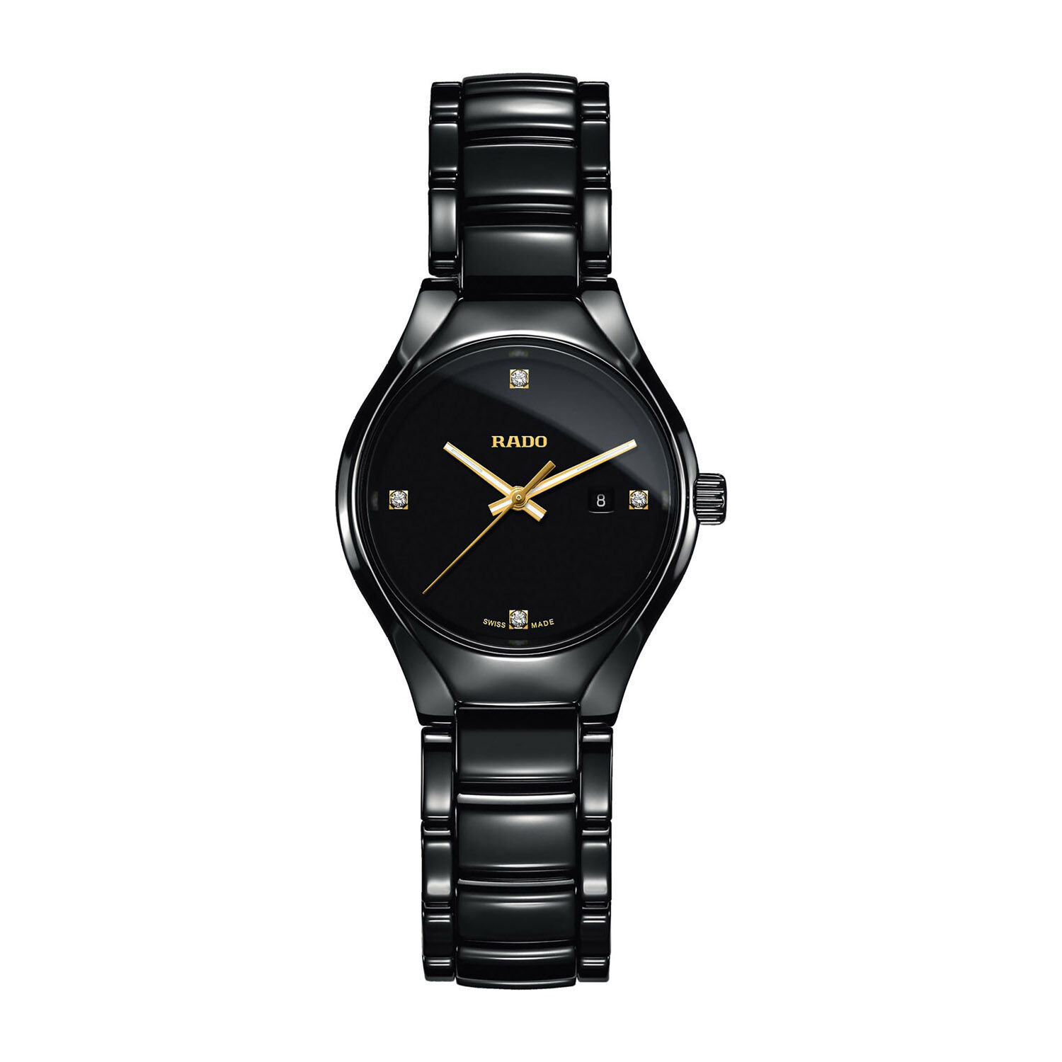 Rado True Ladies Diamond Set Ceramic Bracelet Watch