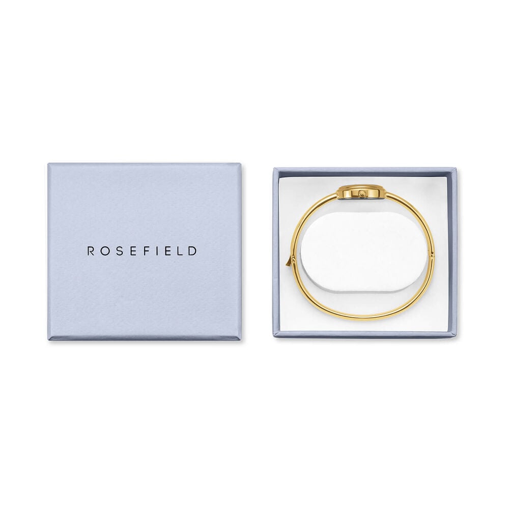 Rosefield Bangle S Gold 19.5x23.5mm Mother of Pearl Dial 23k Gold Plated Steel Bangle Watch image number 8