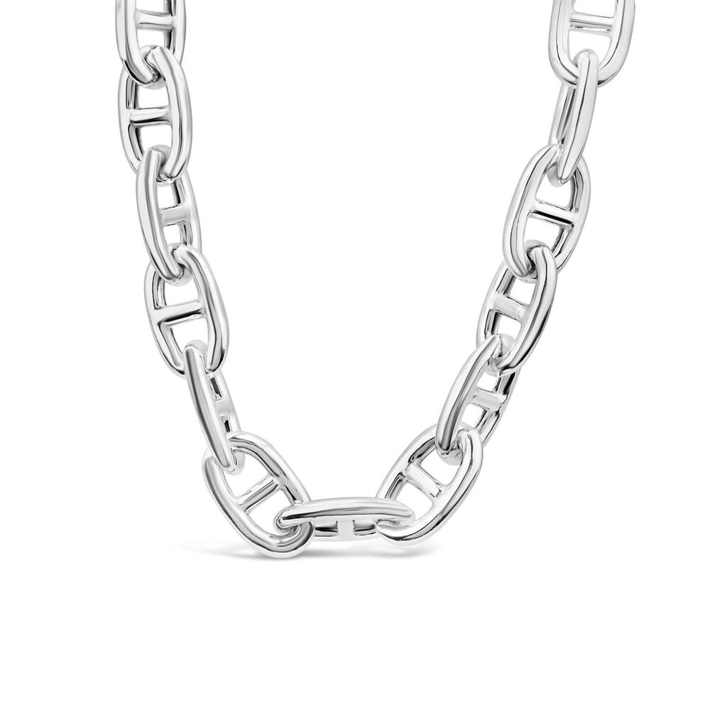 Sterling Silver Large Link 20" Necklet image number 0