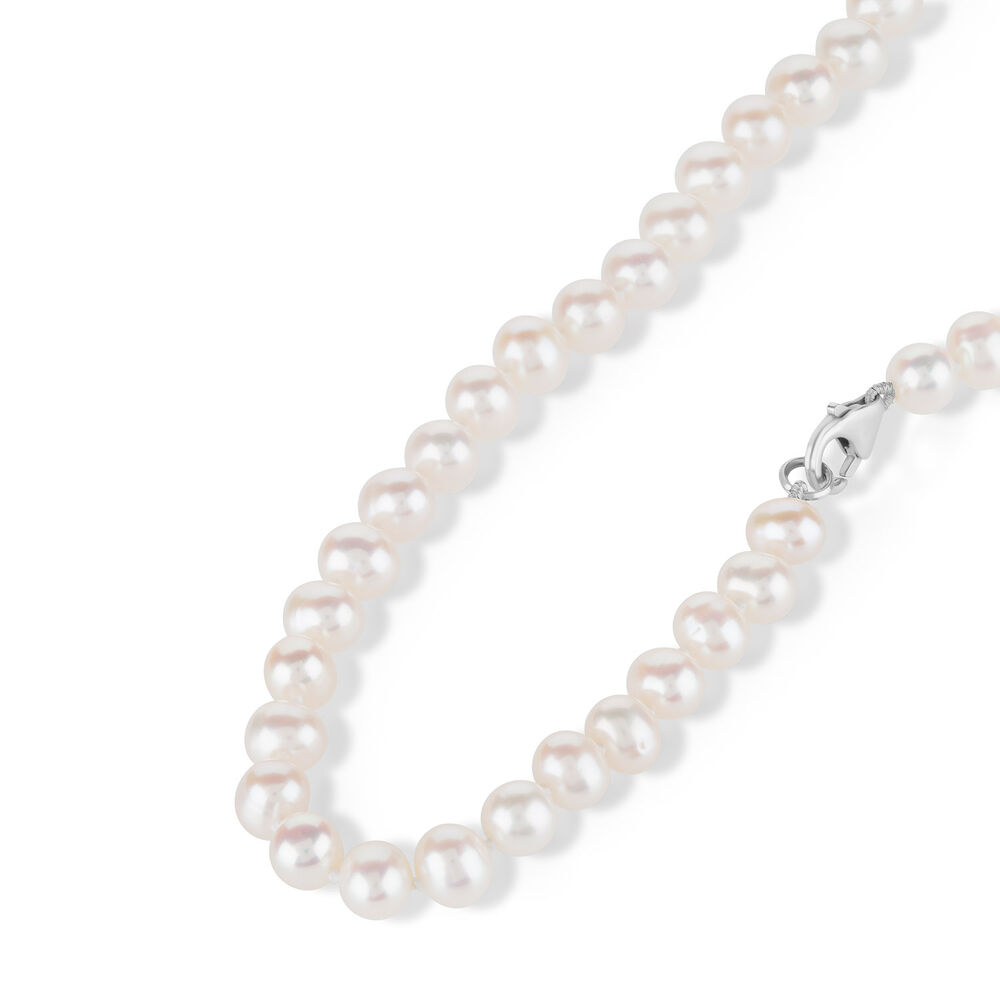 Sterling Silver Freshwater Pearl Necklet image number 2