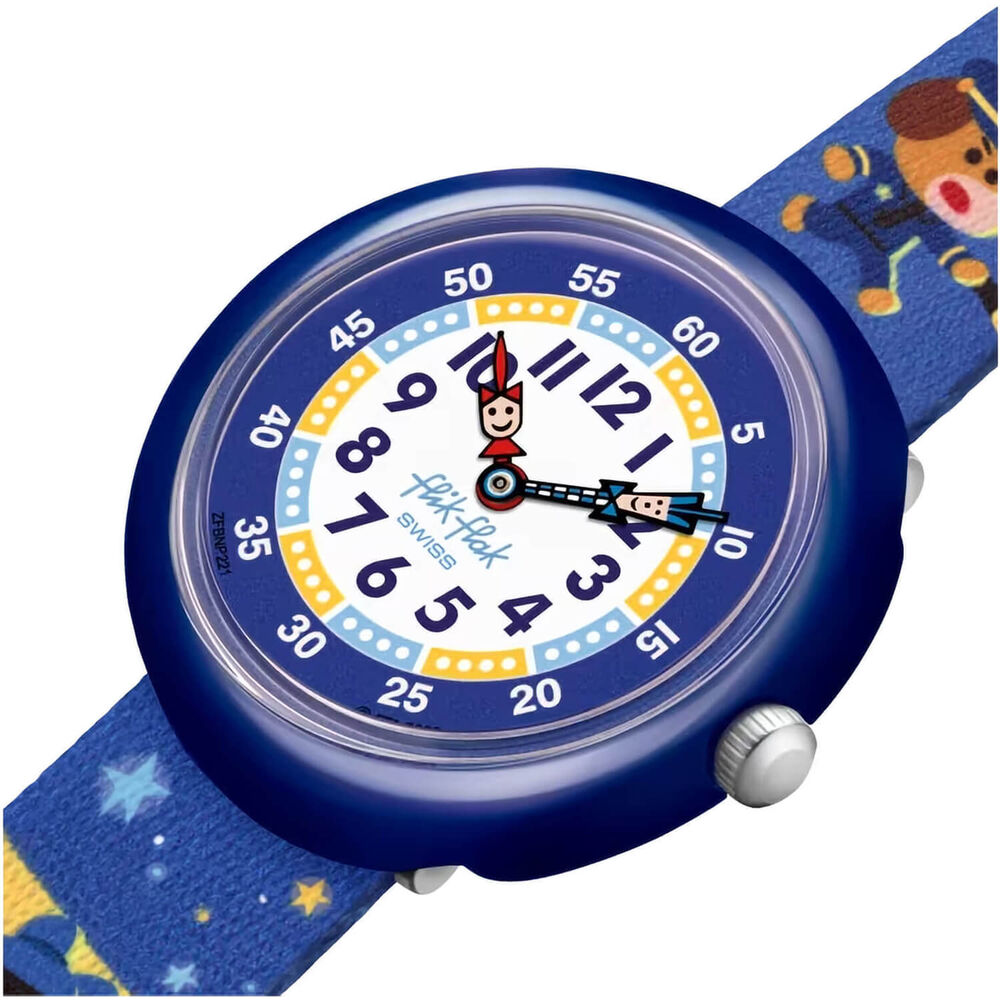 Flik Flak Paws Up 32mm Quartz Kids Watch image number 1