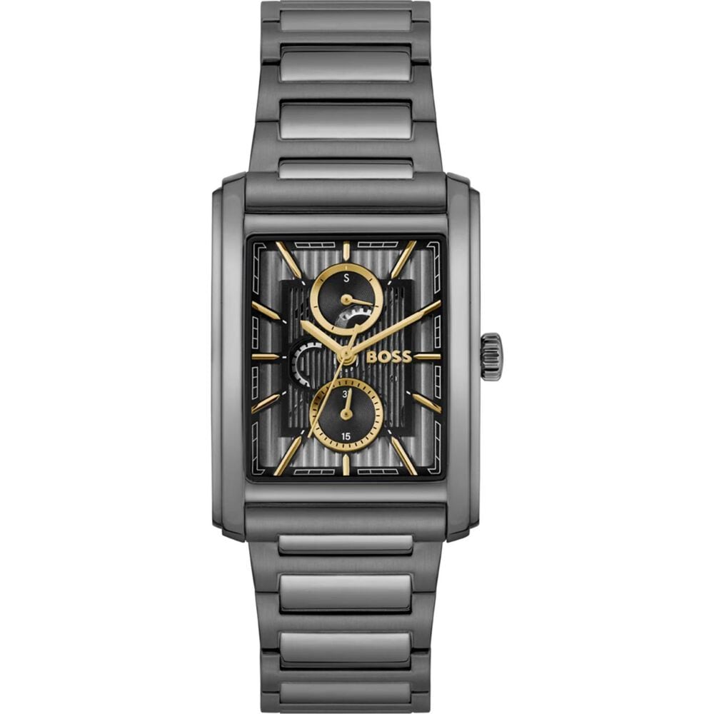 BOSS Principle Dress 42.5x30.5mm Grey Dial Grey Steel Bracelet Watch image number 0