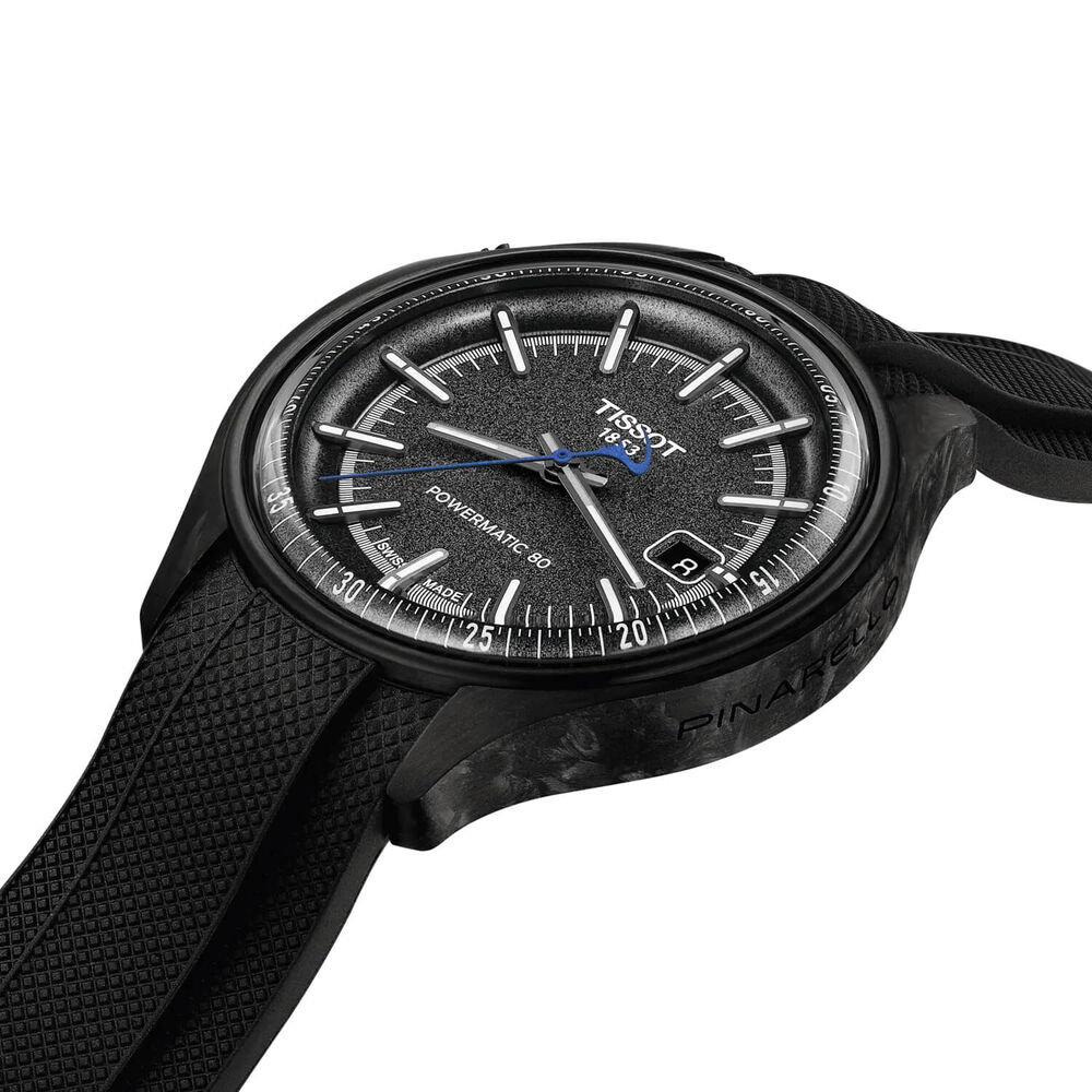 Tissot Pinarello 43mm Grey Dial Black Strap Watch