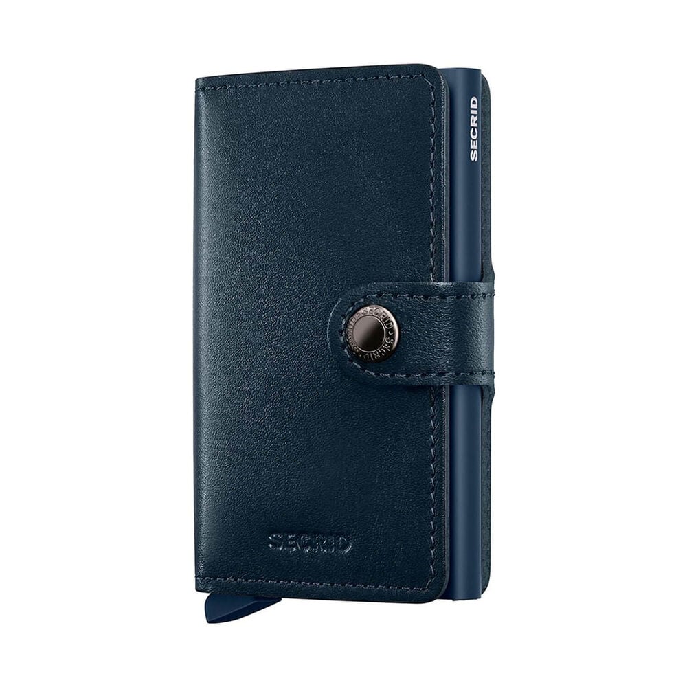 Secrid Original Navy-Navy Leather Miniwallet image number 0