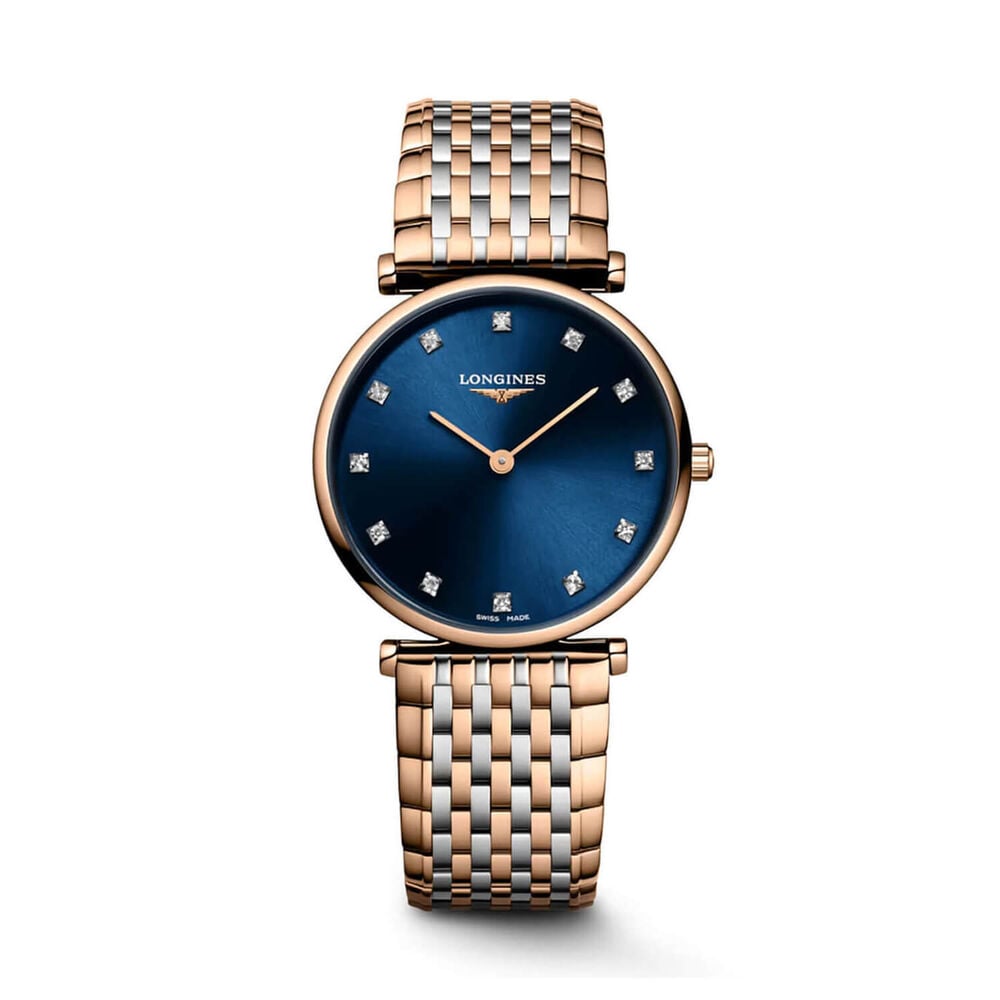 Longines La Grande Classique de Longines 29mm Blue Dial Two Tone Stainless Steel Bracelet Watch