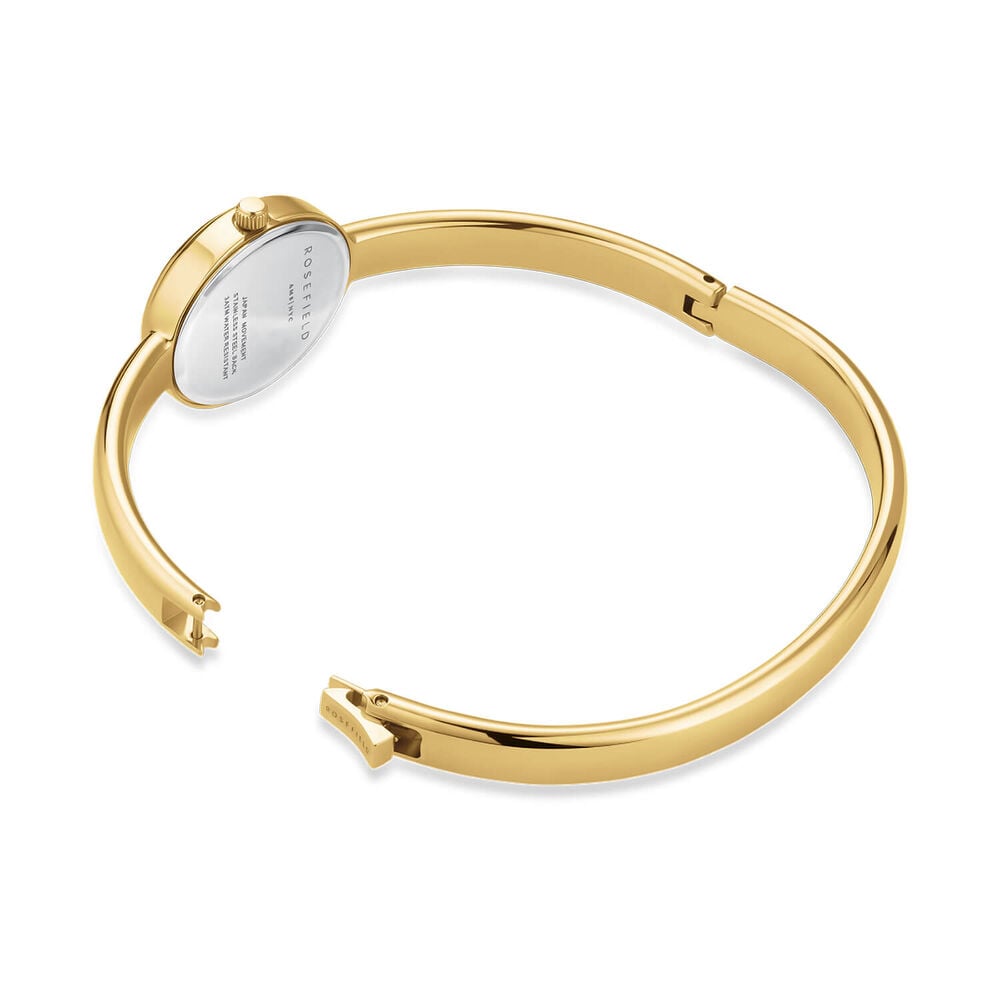 Rosefield Bangle S Gold 19.5x23.5mm Mother of Pearl Dial 23k Gold Plated Steel Bangle Watch image number 4
