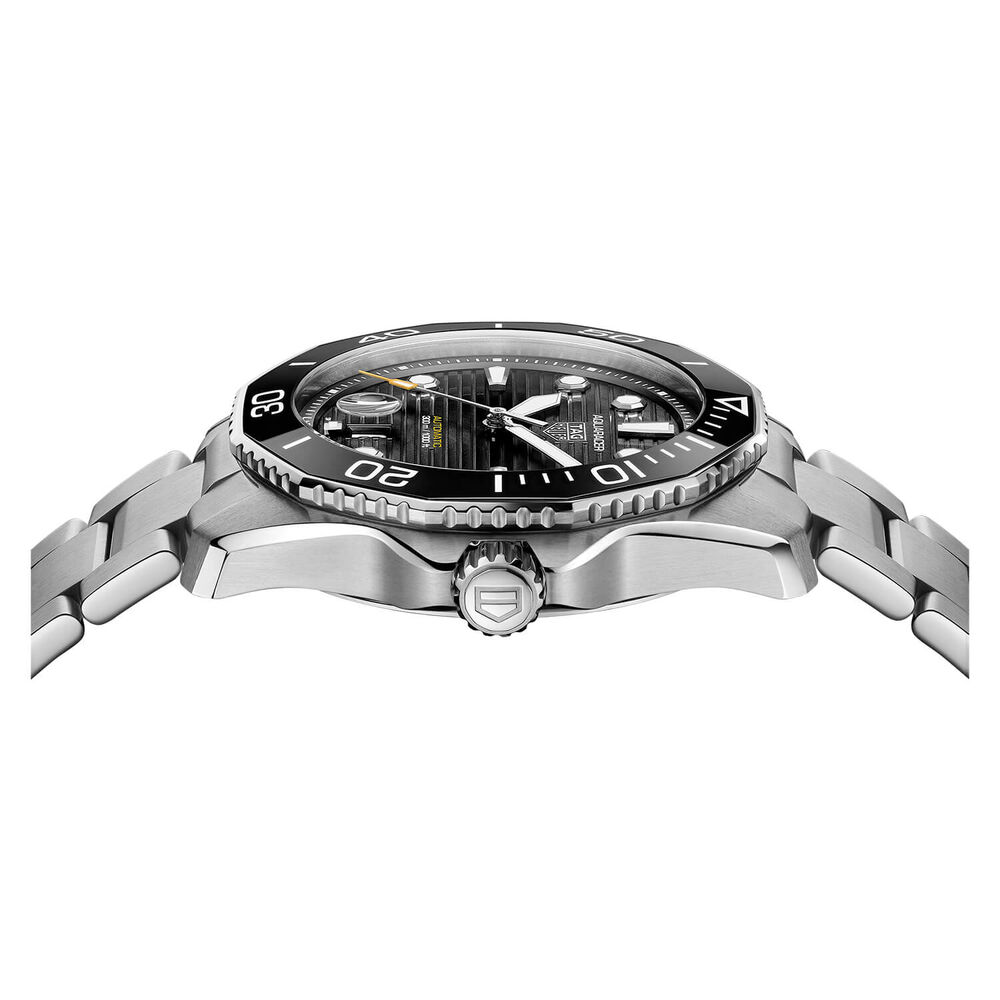 TAG Heuer Aquaracer Diver 43mm Black Black Bezel Steel Case Watch image number 3