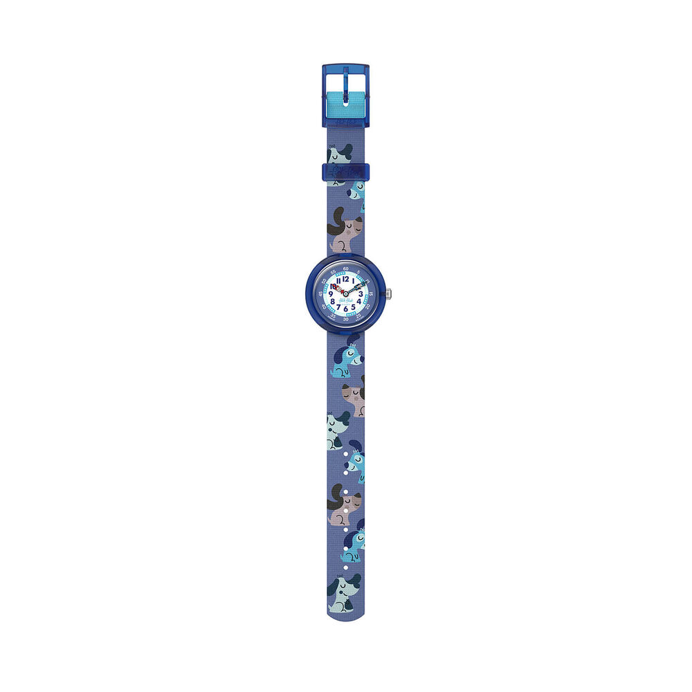 FLIK FLAK Cutie Puppy 31.85mm Blue Dial Quartz Kids Watch image number 1