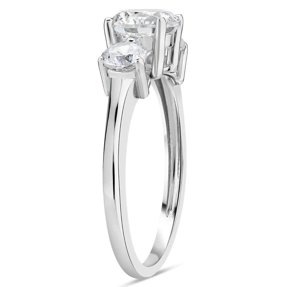 9ct White Gold Dress Ring image number 3