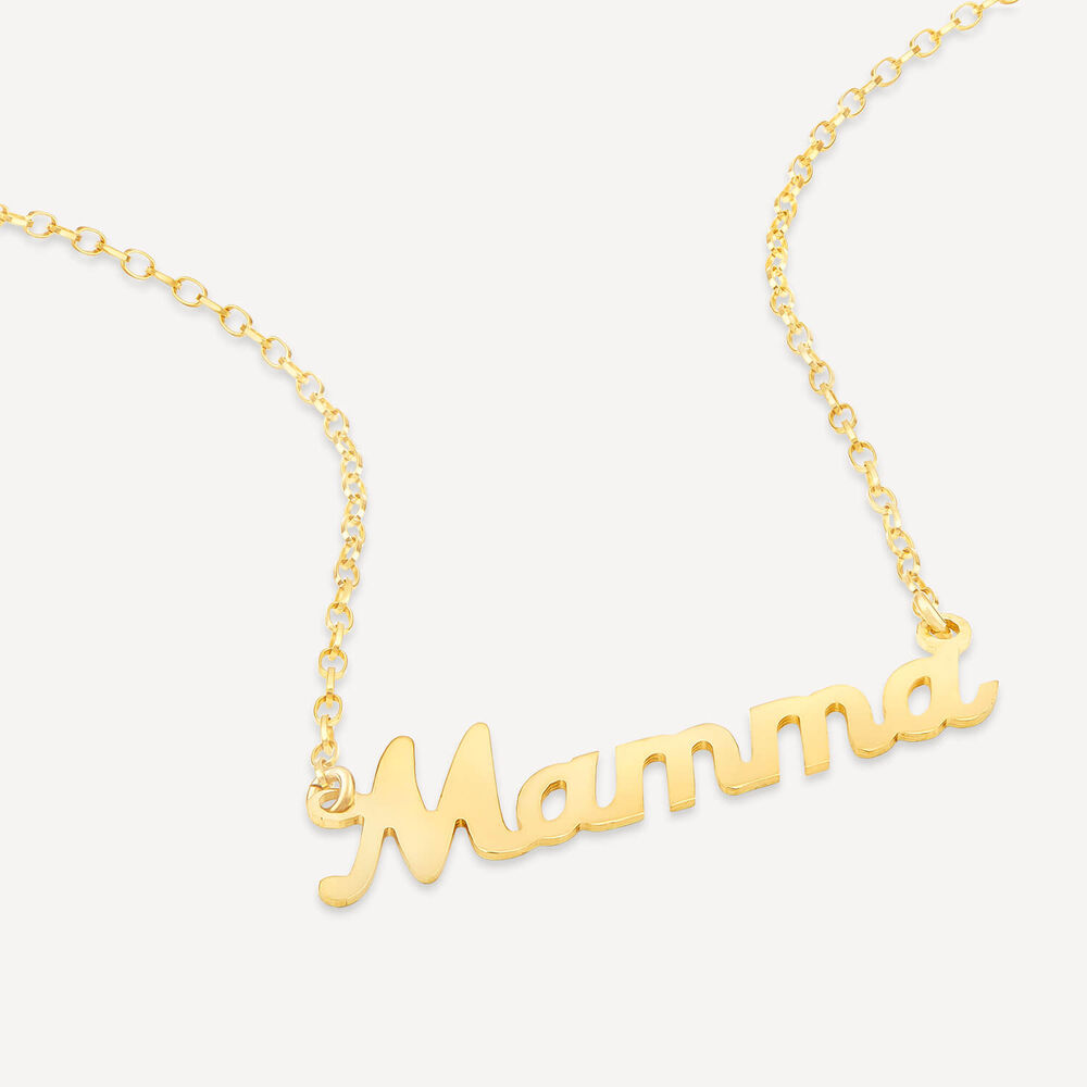 9ct Yellow Gold Personalised Name Necklace (up to 6 letters) (Special Order: 3-5 weeks) image number 6