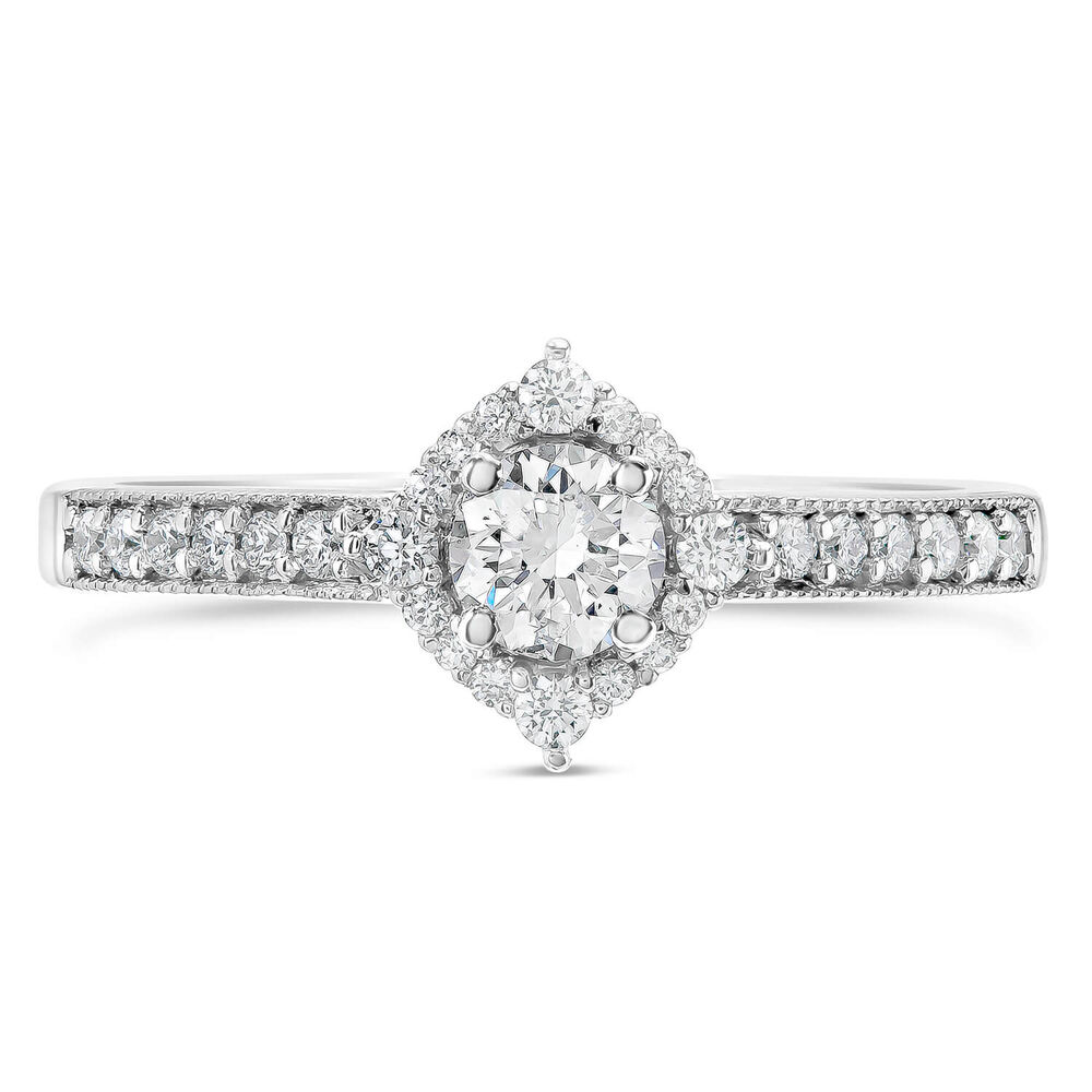 Northern Star Signature 0.50ct Diamond 18ct White Gold Ring image number 2