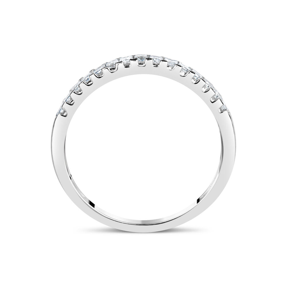 18ct White Gold 0.33ct Diamond Princess Eternity Ring image number 2