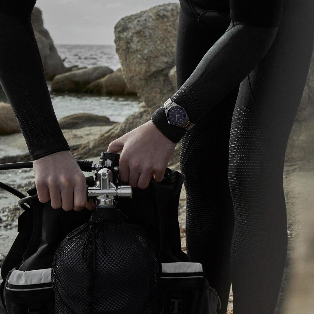 Certina DS Action Diver 40.5mm Blue Dial Titanium Bracelet Watch image number 6