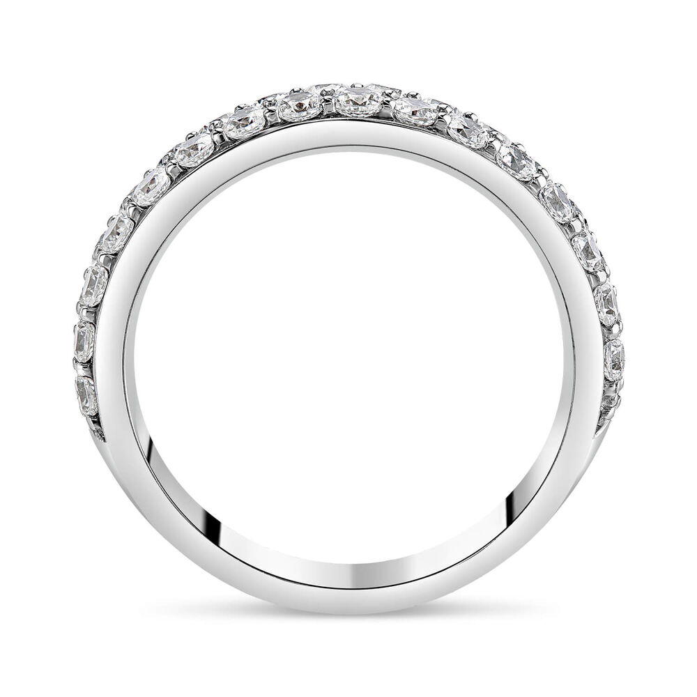 Northern Star 1.00ct Diamond Row 18ct White Gold Ring image number 3