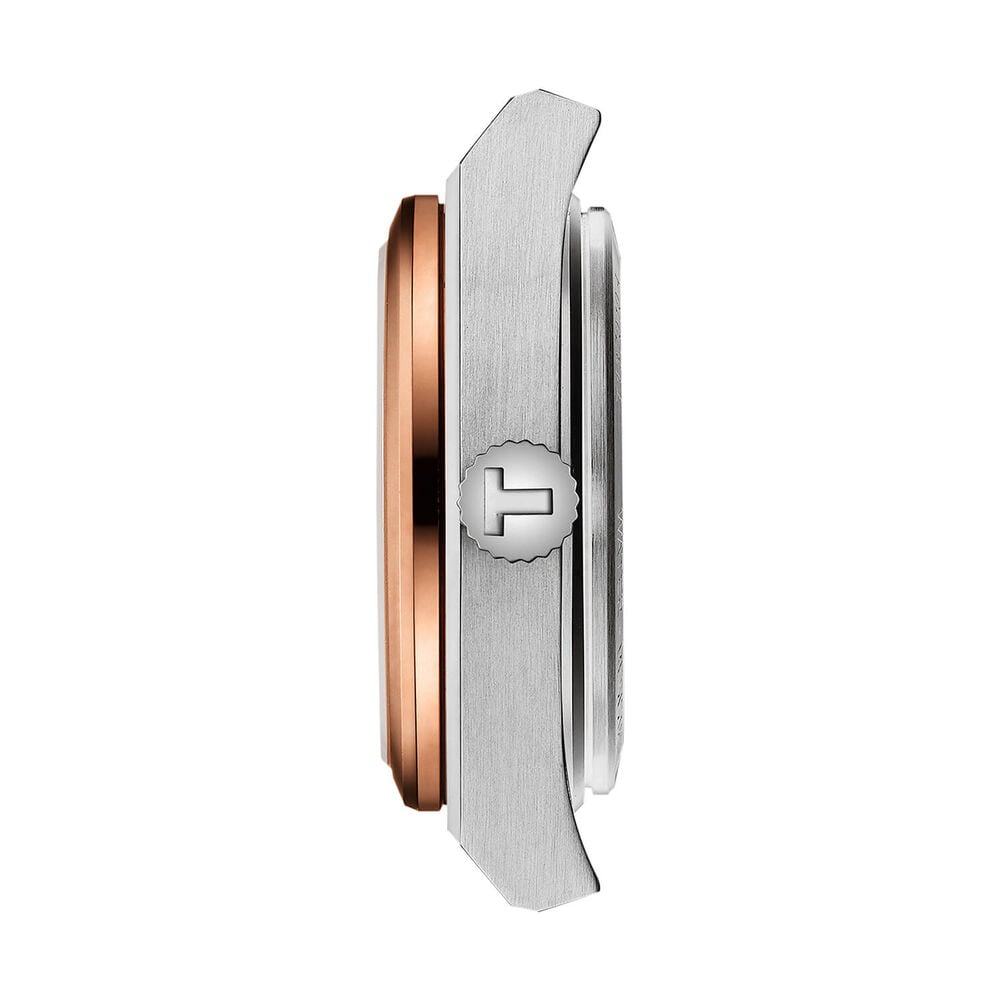 Tissot PRX Quartz 25mm Mother of Pearl Dial Rose Gold PVD Stainless Steel Case Bracelet Watch image number 3
