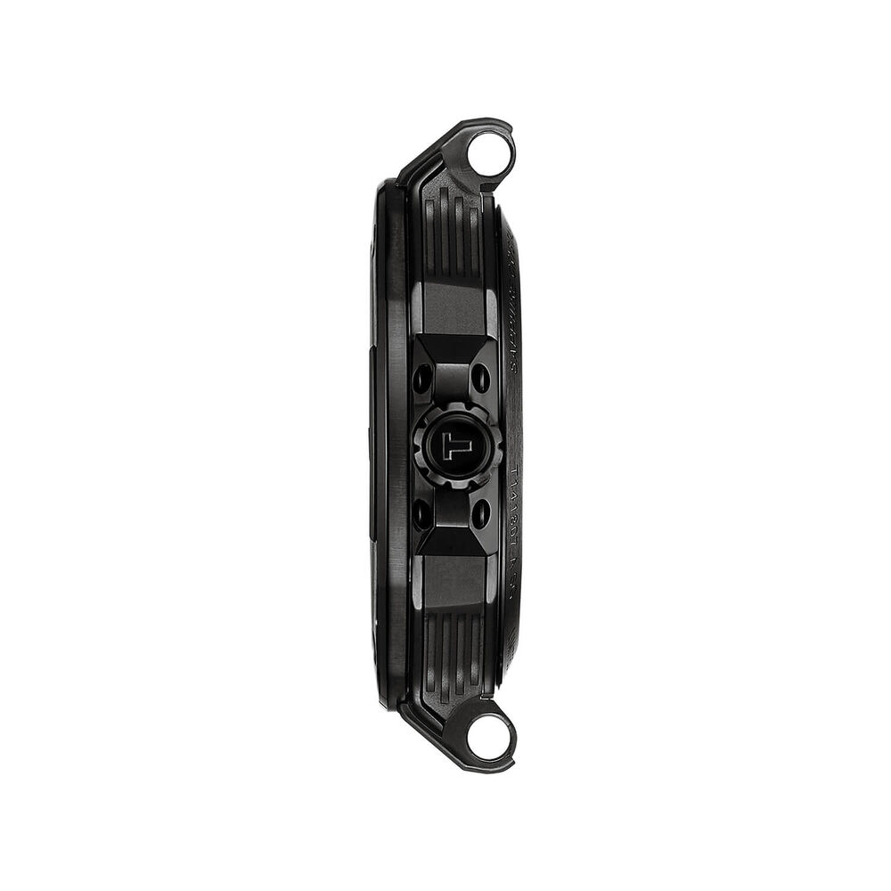 Tissot T-Race Powermatic 80 Black Dial Red Hands Rubber Strap Watch image number 2