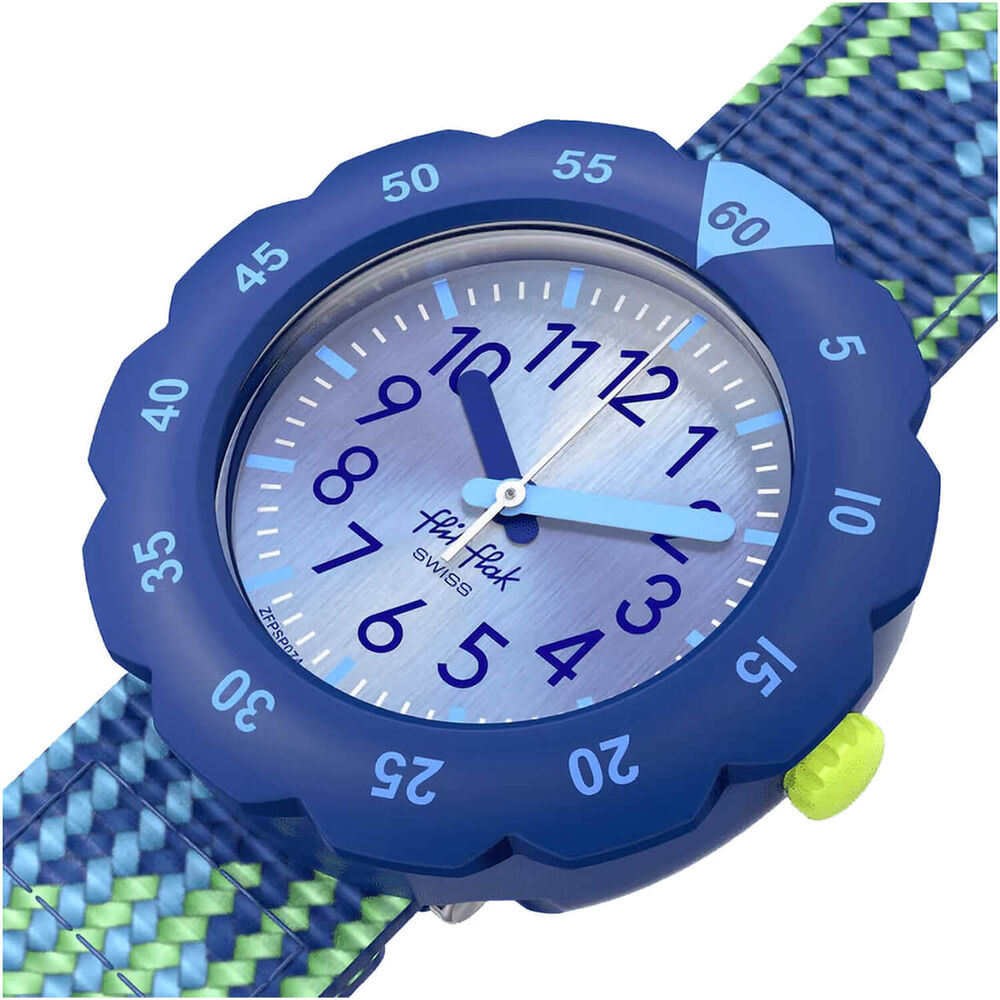 FLIK FLAK Loop In Blue 34.75mm Quartz Kids Watch