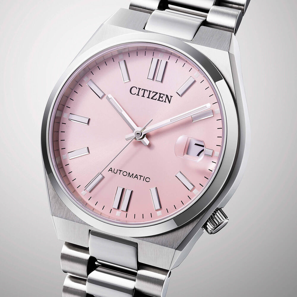 Citizen Tsuyosa 37mm Pink Dial Steel Case Bracelet Watch image number 3