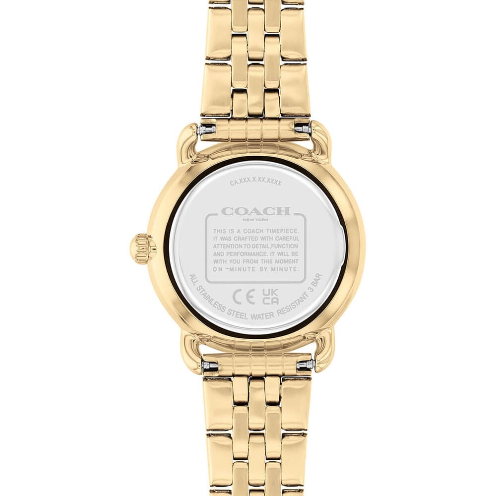 Coach Elliot 28mm Black Dial Gold Tone Steel Bracelet Watch