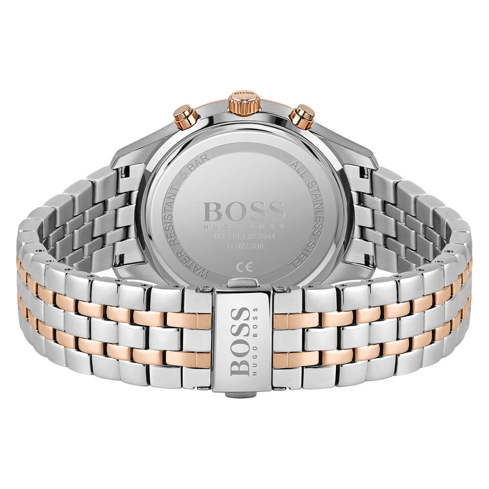 Hugo Boss Associate 42MM Black Dial Chronograph Two-Tone Case Bracelet Watch image number 2