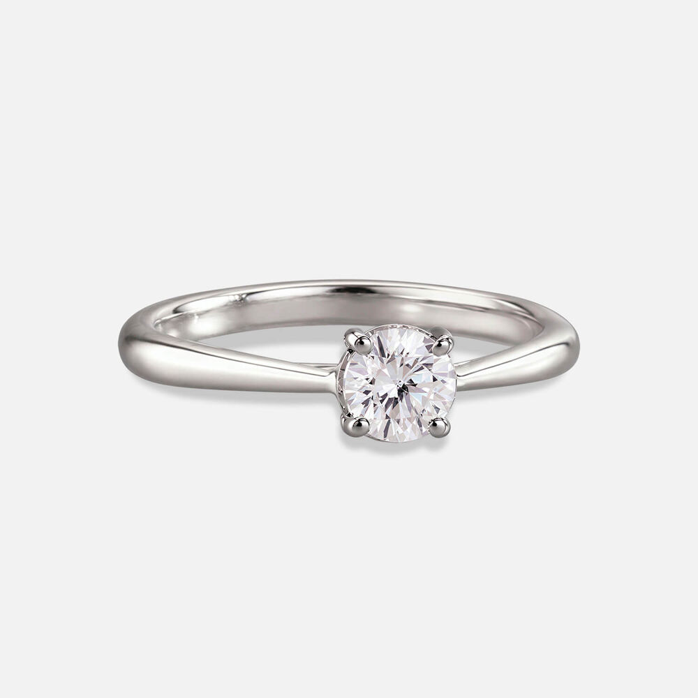 Prism 9ct White Gold 0.33ct Round Brilliant Diamond Solitaire Ring