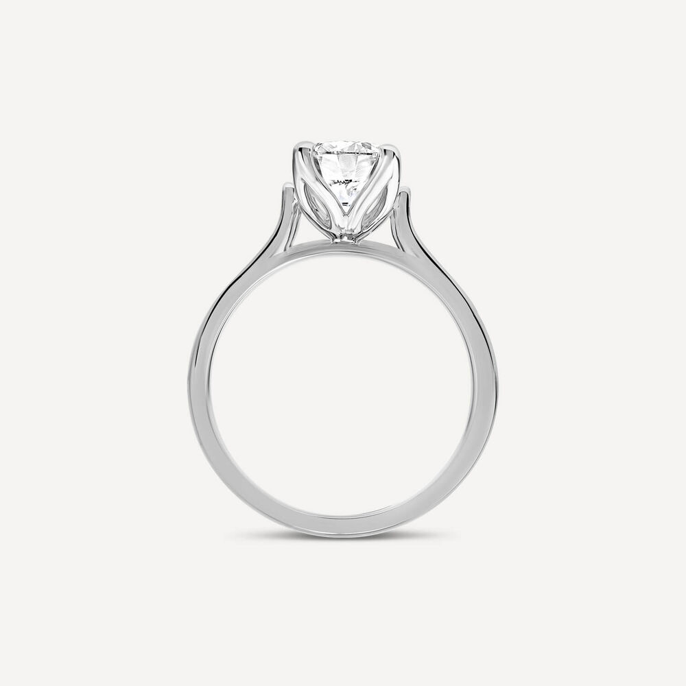 Born Platinum Lab Grown 1.50ct Round Brilliant Solitaire Diamond Ring image number 3