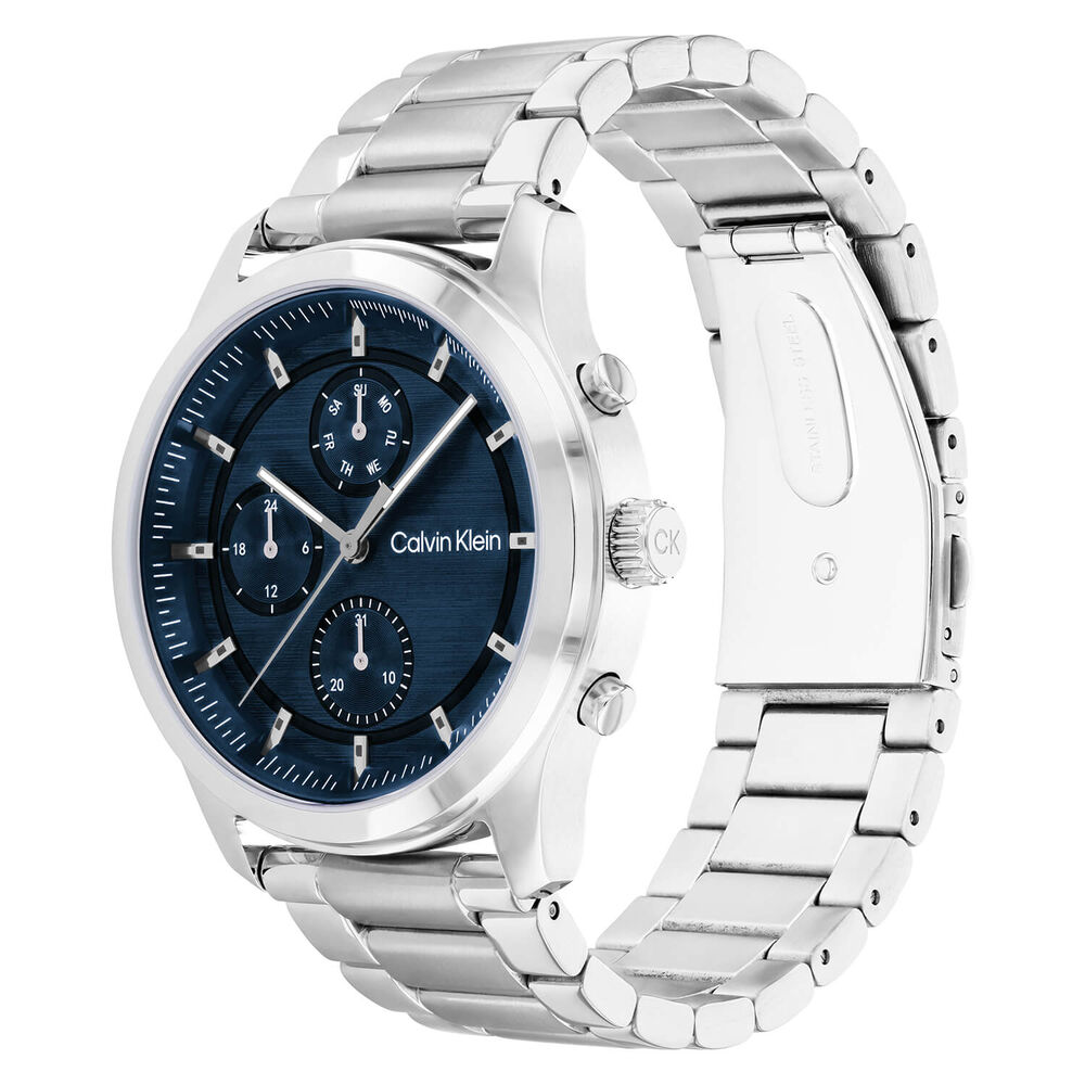 Calvin Klein Timeless 44mm Chronograph Blue Dial Bracelet Watch image number 2