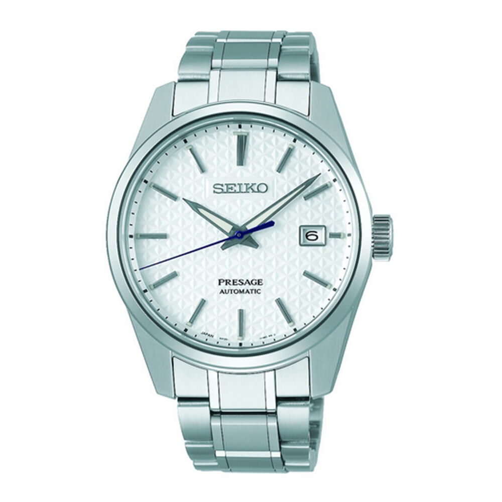 Seiko Presage Sharp Edged Series 39mm White Dial Watch
