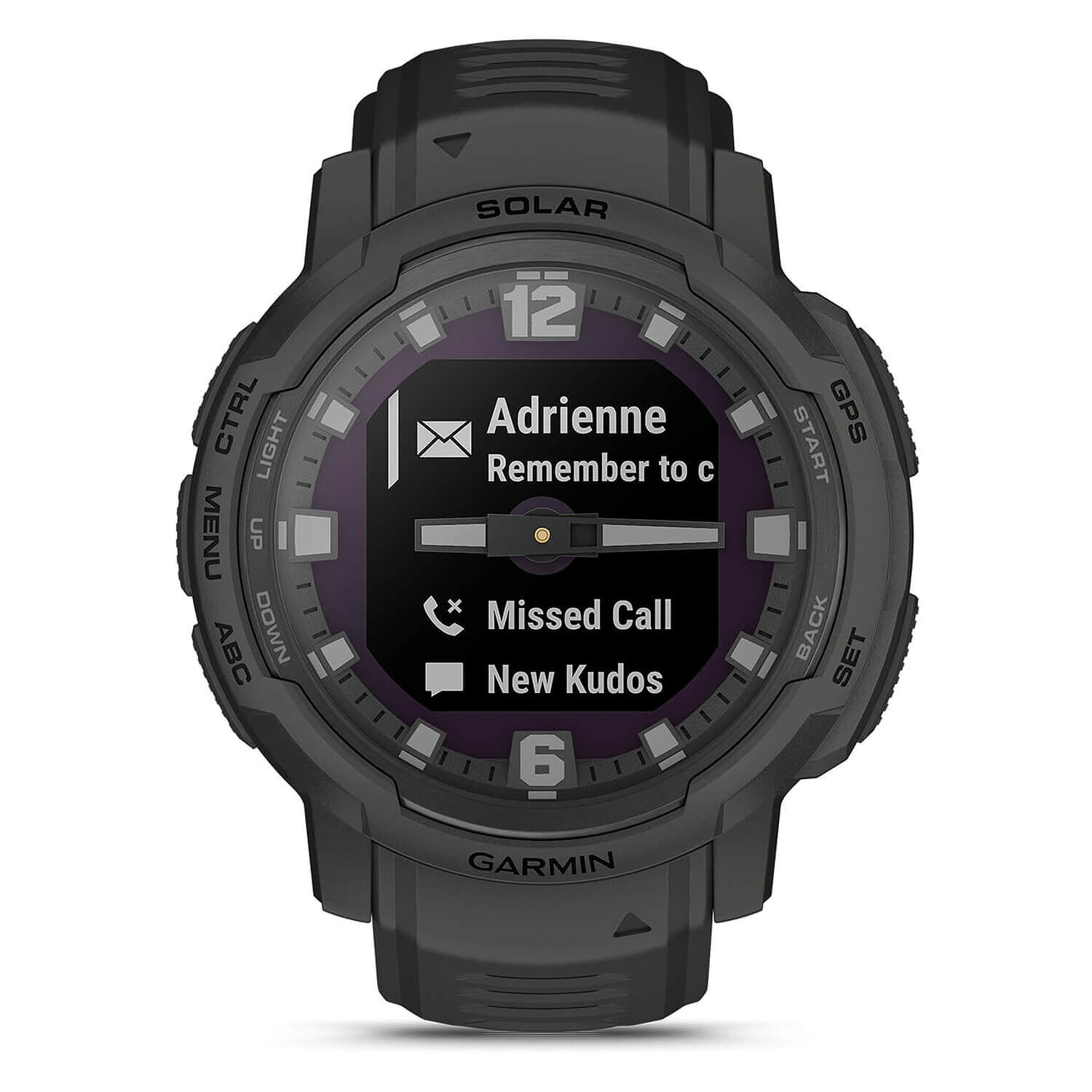Garmin Instinct Crossover Solar Graphite 45mm Strap Watch