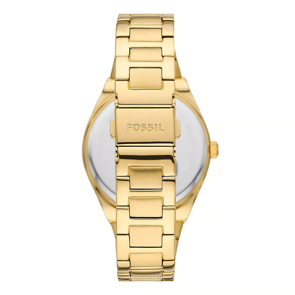 Fossil Scarlette 38mm Champagne Dial Yellow Gold IP Case Watch image number 1