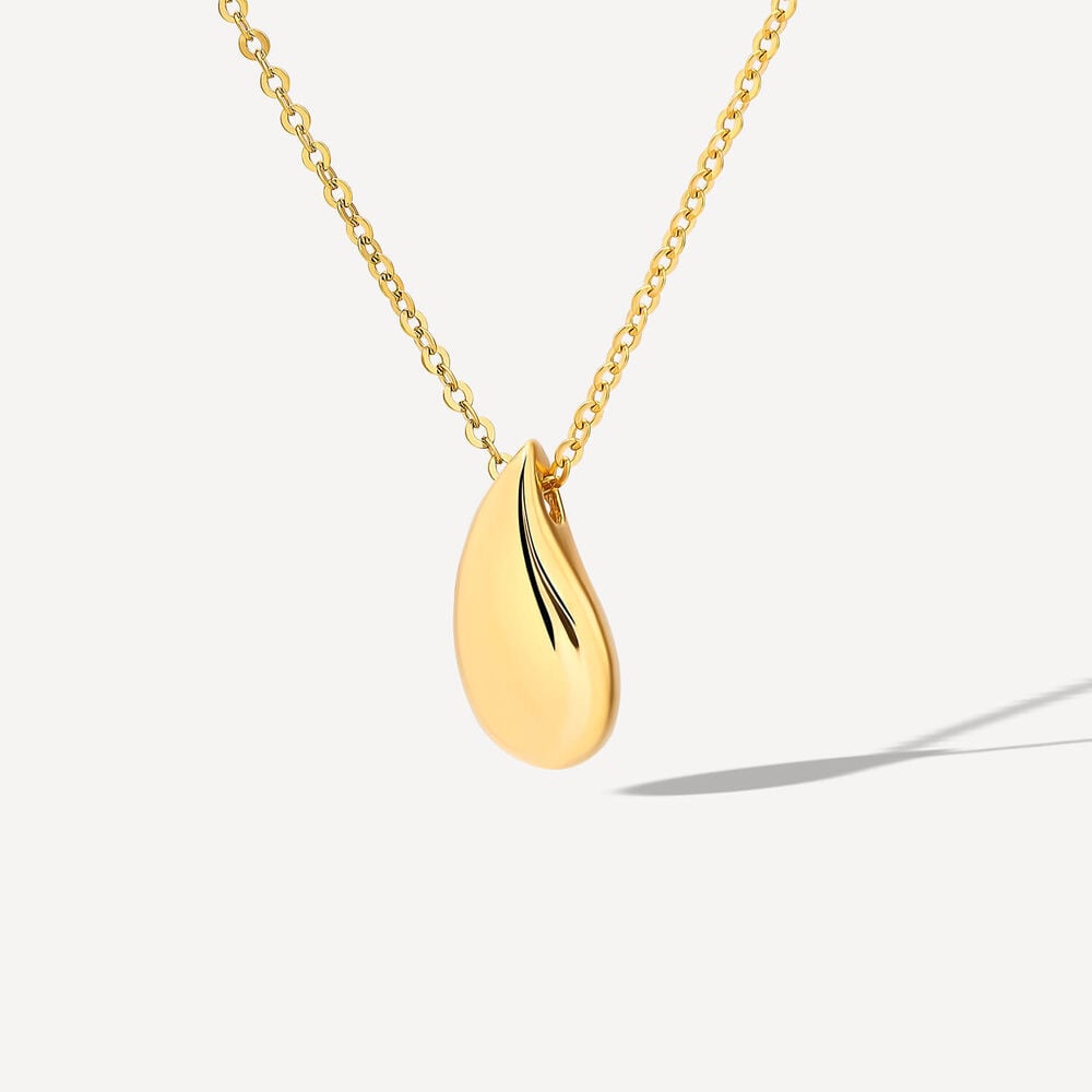9ct Yellow Gold Polished Tear Pendant
