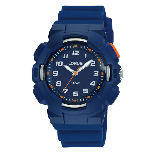 Lorus Quartz Kids Blue Silicone Strap Watch