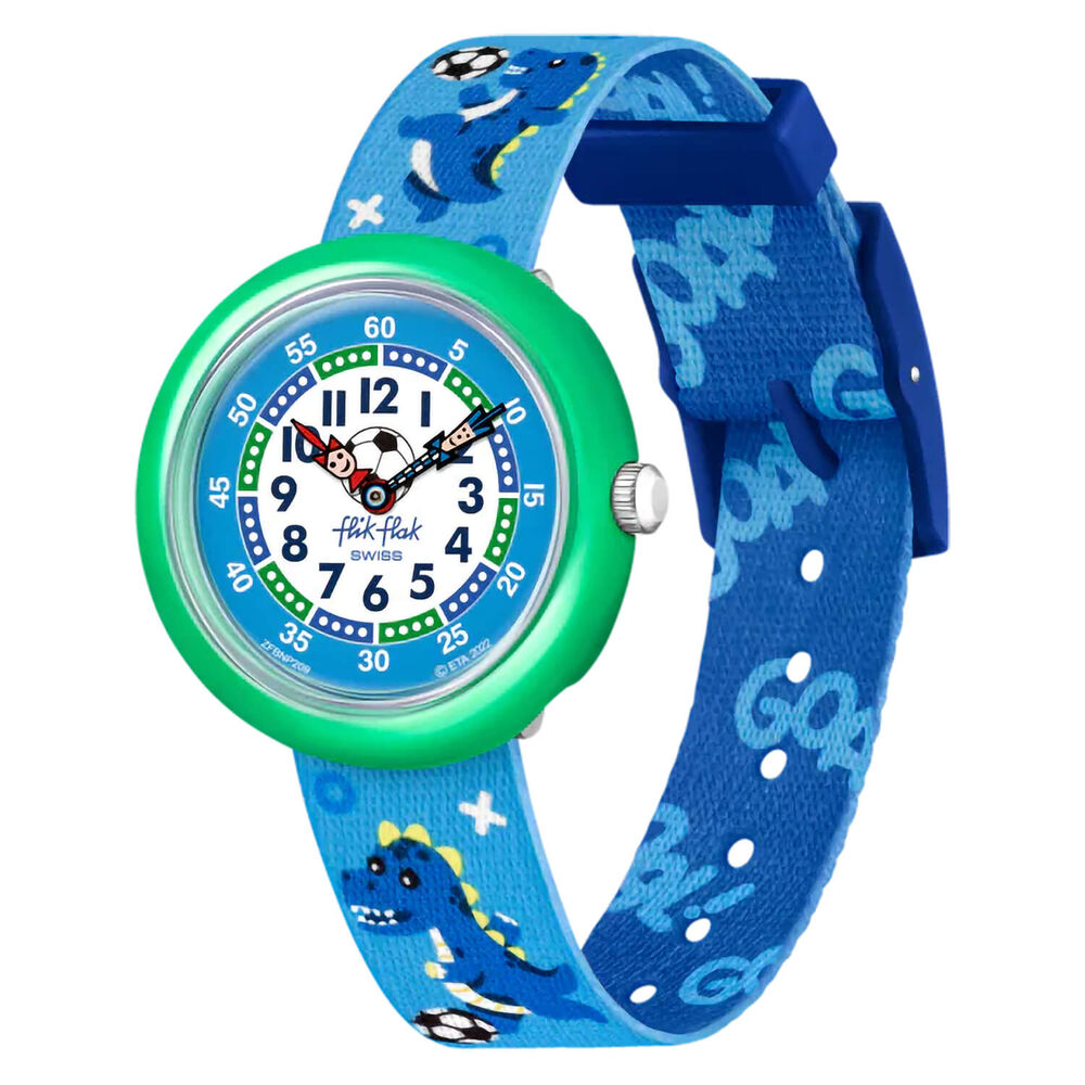 FLIK FLAK Soccerozaurus 30mm Quartz Kids Watch image number 0