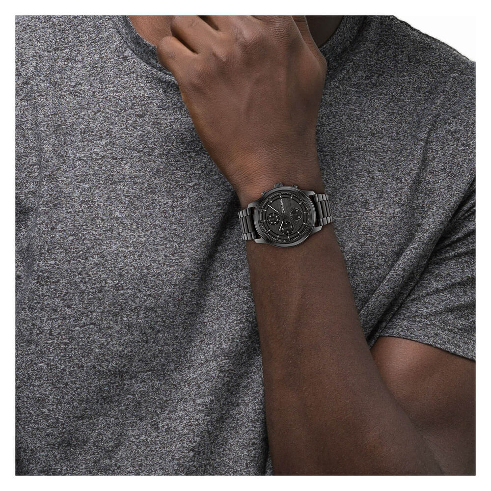 Calvin Klein Timeless 44mm Chronograph Black Plated Steel Bracelet Watch image number 3