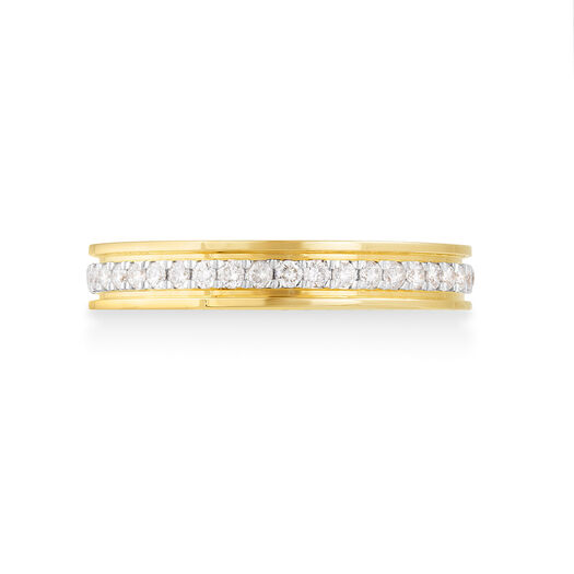 9ct Yellow Gold 0.33ct Diamond Wedding Ring