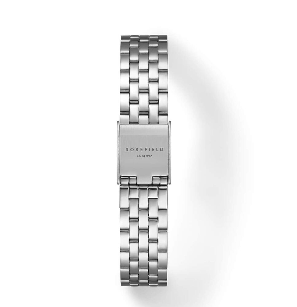 Rosefield Boxelle Silver 19.5x19.5mm White Matte Dial Silver Plated Steel Bracelet Watch image number 2