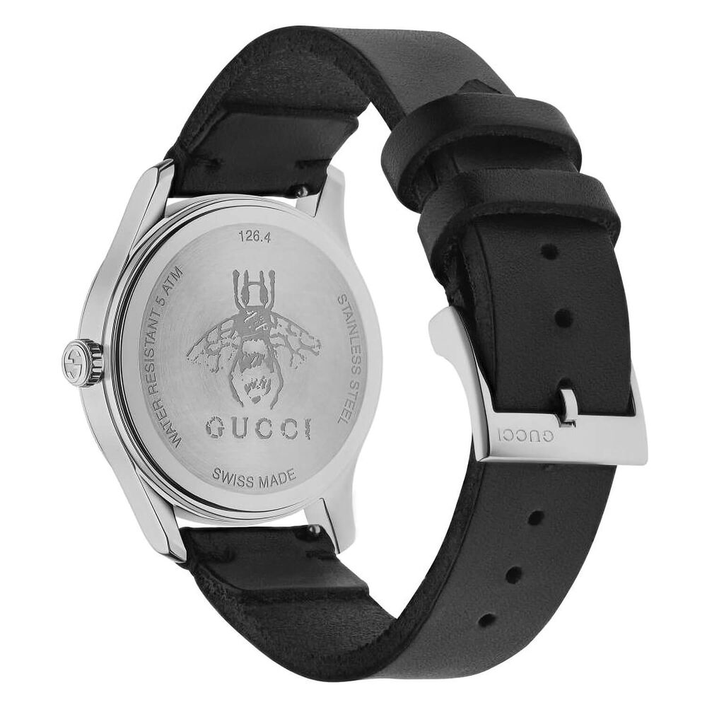 Gucci Timeless 38mm Green Red Green Dial With Silver Bee Steel Case Strap Watch image number 1
