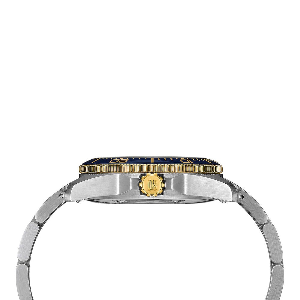 Certina DS Action Diver Powermatic 80 38mm Blue Dial Gold PVD Steel Bracelet Watch image number 1