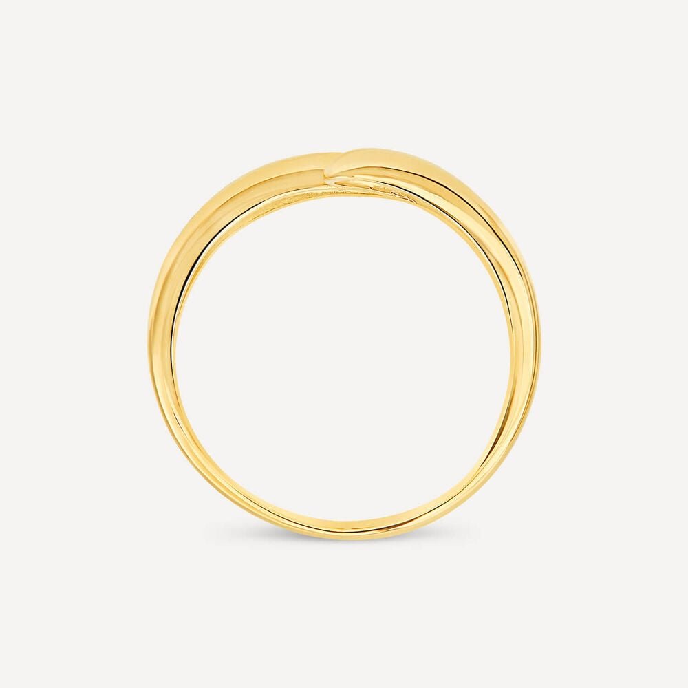 9ct Yellow Gold Polished Twist Plain Ring image number 3