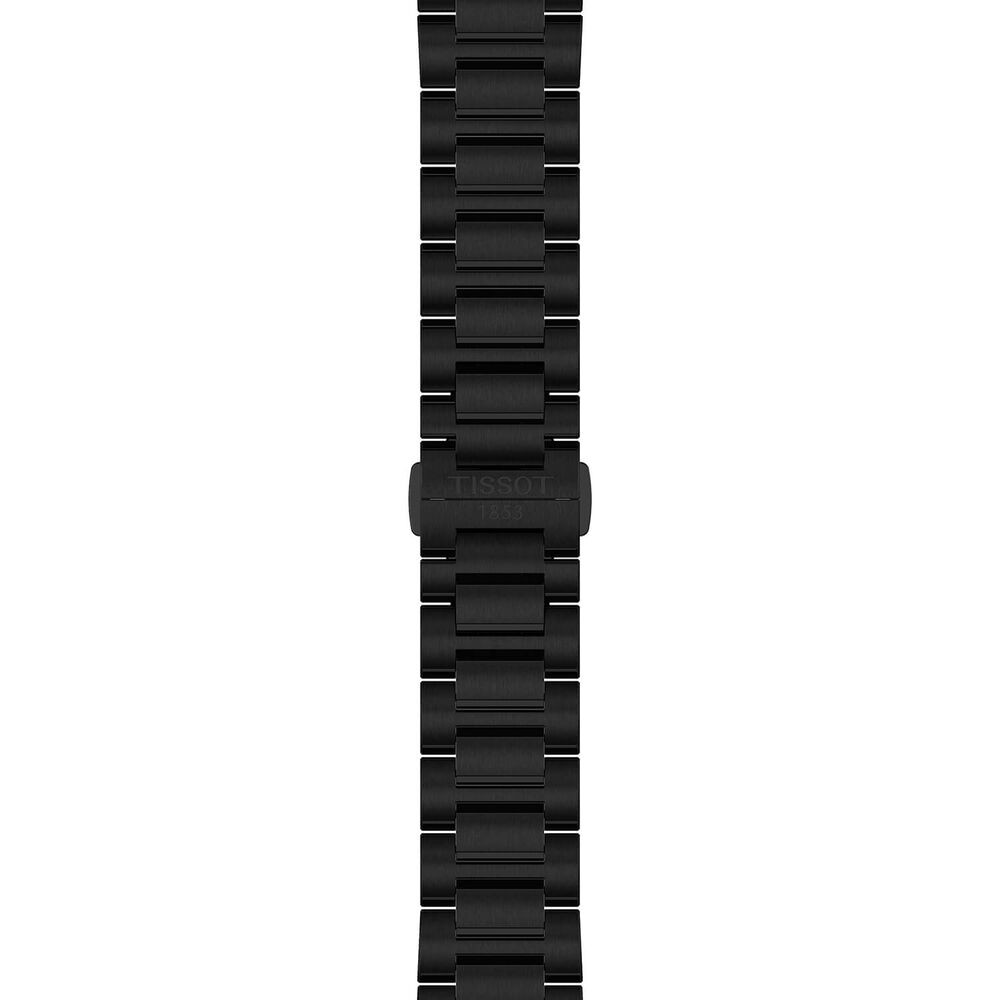 Tissot PRC 100 Solar 39mm Black Dial Black Leather Strap Watch image number 6