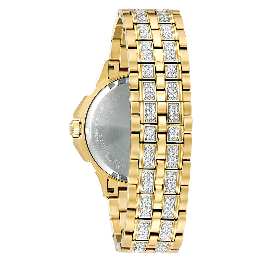 Bulova Crystal Octava Silver Dial Two Tone Bracelet Watch image number 2