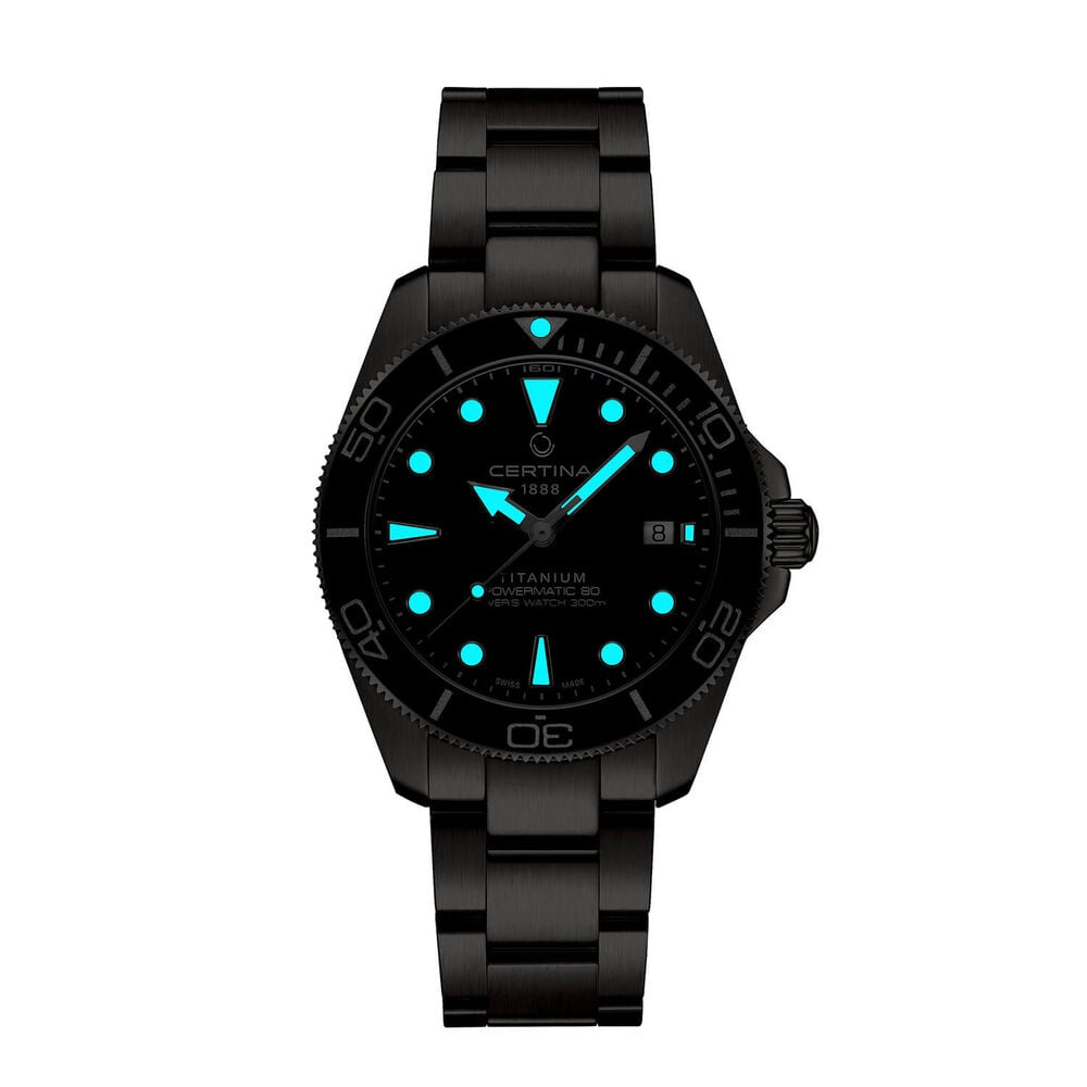 Certina DS Action Diver 40.5mm Blue Dial Titanium Bracelet Watch image number 4