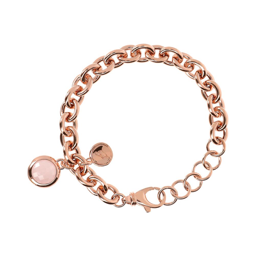 Bronzallure Briolette Stone Charm Bracelet