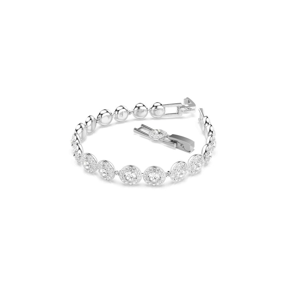 Swarovski Una Angelic Round Crystals Rhodium Plated Bracelet