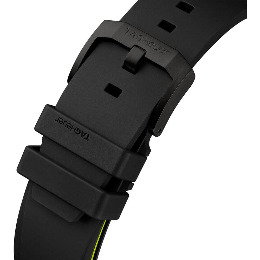TAG Heuer Formula 1 Chronograph 44mm Black & Yellow Dial Black Rubber Strap Watch image number 5
