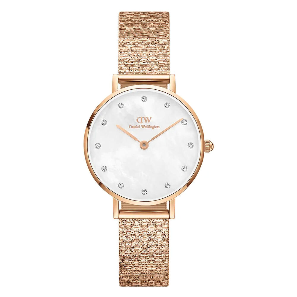 Daniel Wellington Pettite Piano 28mm White Dial Rose Gold Case Watch